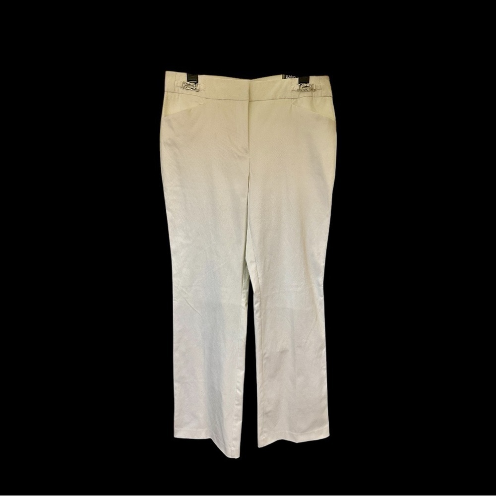 7TH AVENUE,NEW YORK & COMPANY, NWT,WOMENS WHITE STRETCH, DRESS PANTS. SIZE 8TALL